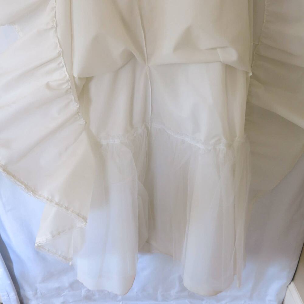 VINTAGE Petticoat Slip Size 10 Ruffled Layered Tulle Full Puffy Prairie Cottage - Picture 7 of 10